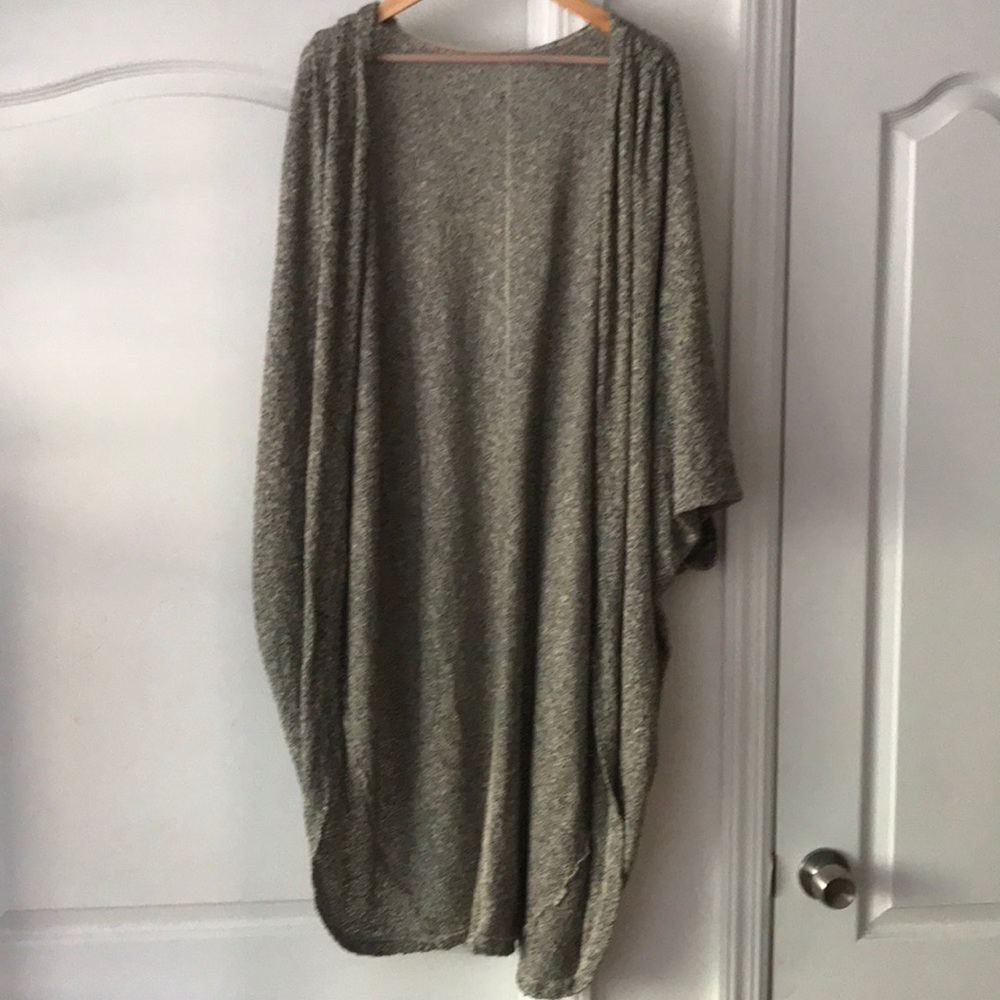American Apparel Grey Draped Cardigan